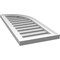 Ekena Millwork Quarter Round Top Right Surface Mount PVC Gable Vent w/ 2"W x 1-1/2"P Brickmould Frame, 14"W x 32"H GVPQR14X3202SF - alternate 3